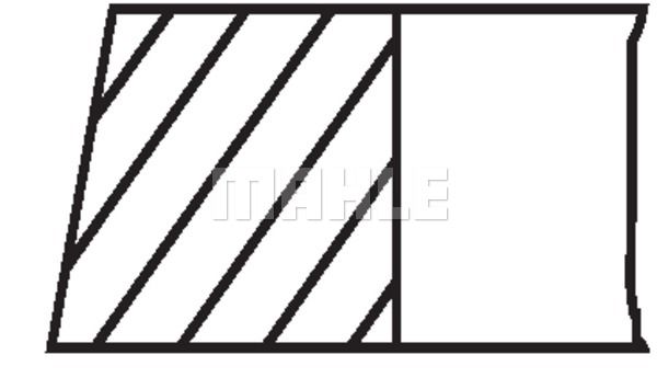 WILMINK GROUP Комплект поршневых колец WG1212141